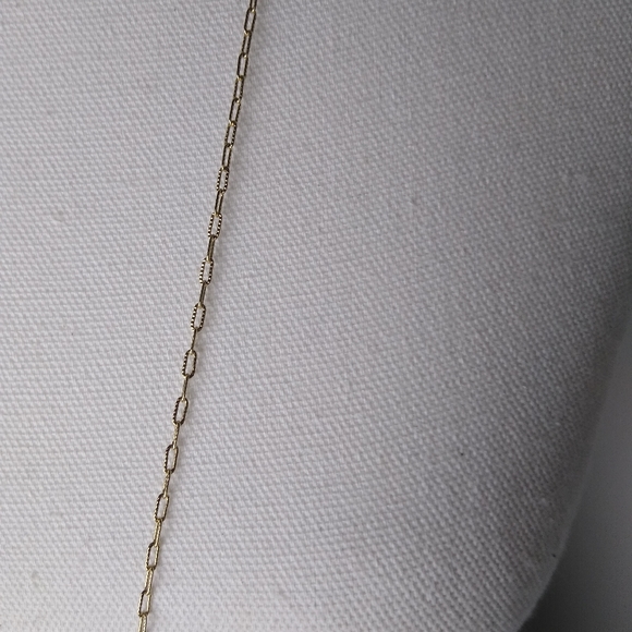 Lane Bryant Gold Tone Silver Tone 36" Long Hammered Textured Star Rhinestone NWT - Picture 3 of 4